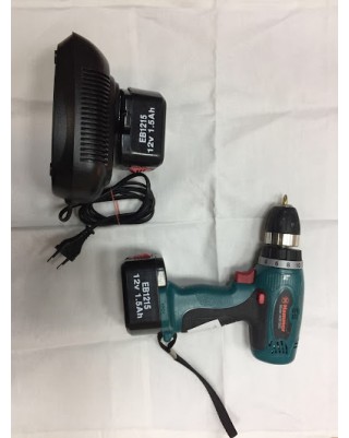 Шуроповерт Hammer ACD120C +2 батареи сменные + зарядка