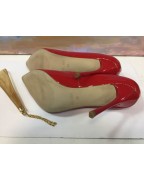 Женские туфельки Gallary красные размер 38